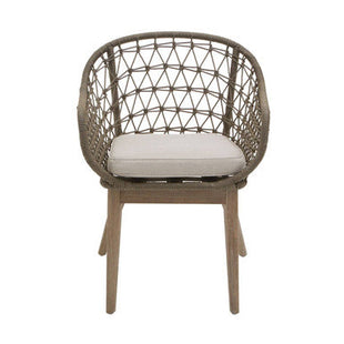 Opus Grey Woven Rope Chair with Cushion