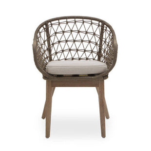 Opus Grey Woven Rope Chair with Cushion