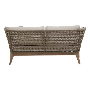 Opus Grey Woven Rope 3 Seater Sofa with Scatter Cushions