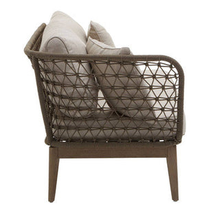 Opus Grey Woven Rope Chaise Longue with Cushions