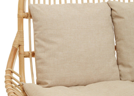Manado Natural Rattan 2 Seater Sofa with Cushions