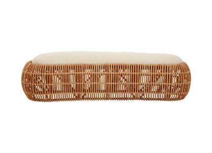 Manado Natural Rattan Long Bench with Cushion