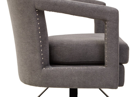 Hestia Ash Velvet Swivel Chair