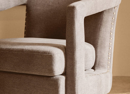 Hestia Ash Velvet Swivel Chair