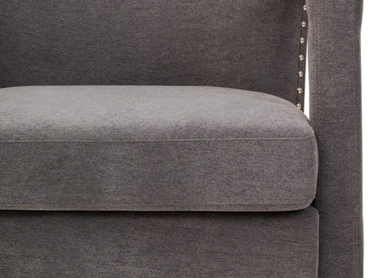 Hestia Ash Velvet Swivel Chair