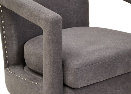 Hestia Ash Velvet Swivel Chair