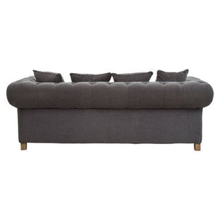 Spencer Grey Fabric 3 Seater Sofa