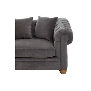 Spencer Grey Fabric 3 Seater Sofa