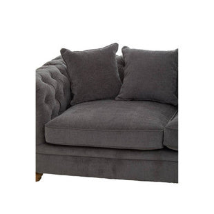 Spencer Grey Fabric 3 Seater Sofa