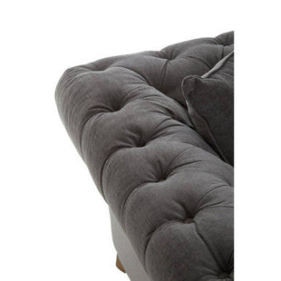 Spencer Grey Fabric 3 Seater Sofa