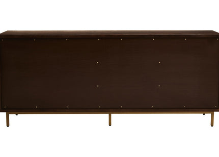 Brando Acacia Veneer Sideboard with Antique Brass Finish Legs