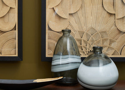 Brando Acacia Veneer Sideboard with Antique Brass Finish Legs