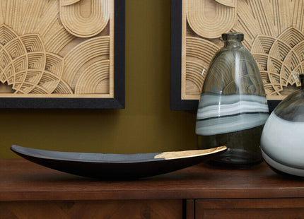 Brando Acacia Veneer Sideboard with Antique Brass Finish Legs