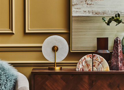 Brando Acacia Veneer Sideboard with Antique Brass Finish Legs