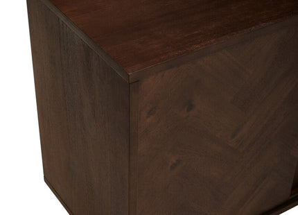 Brando Acacia Veneer Sideboard with Antique Brass Finish Legs