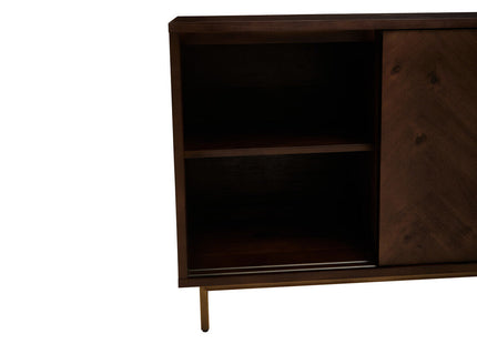 Brando Acacia Veneer Sideboard with Antique Brass Finish Legs