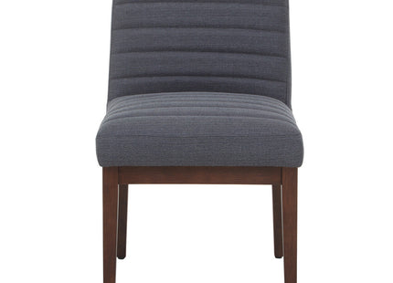 Brando Charcoal Grey Fabric Dining Chair with Oak Wood Legs