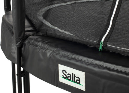 14ft Salta Black Round Premium Edition Trampoline with Enclosure