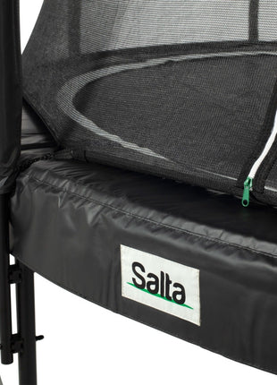 14ft Salta Black Round Premium Edition Trampoline with Enclosure