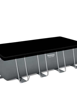 Bestway 16ft x 8ft x 48" Rectangular Steel Pro MAX Above Ground Swimming Pool, Filter Pump & Accessories