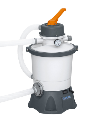 Bestway 16ft x 8ft x 48" Rectangular Steel Pro MAX Above Ground Swimming Pool, Sand Filter Pump & Accessories