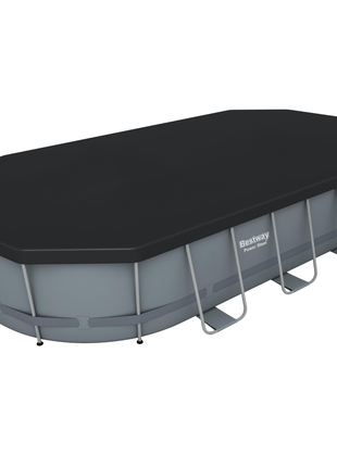 Bestway 18ft x 9ft x 48" Oval Steel Pro Max Above Ground Swimming Pool, Filter Pump & Accessories