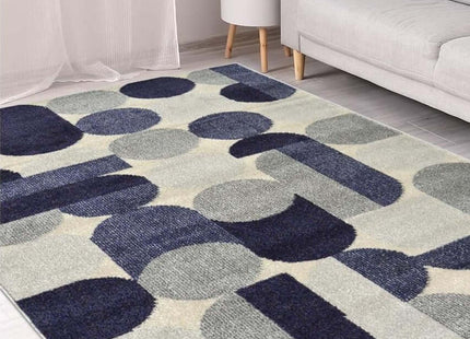 Villa Blue Abstract Rug