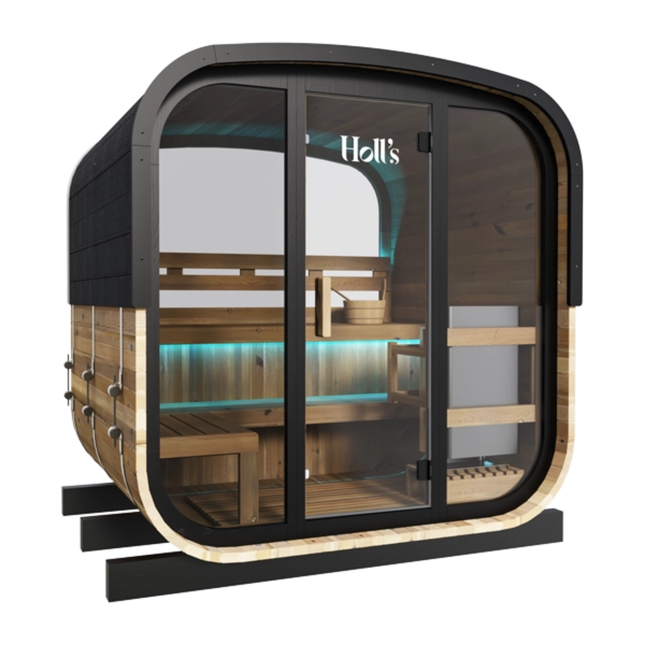 Holl's Hestia 3–4 Person Outdoor Sauna with Vulkano 6kW Heater