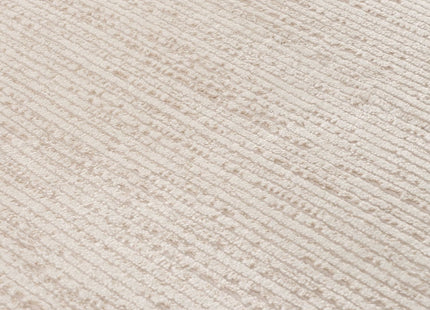 Carmel Cream-Beige Striped Rug | 6010