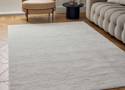 Carmel Cream-Beige Striped Rug | 6010