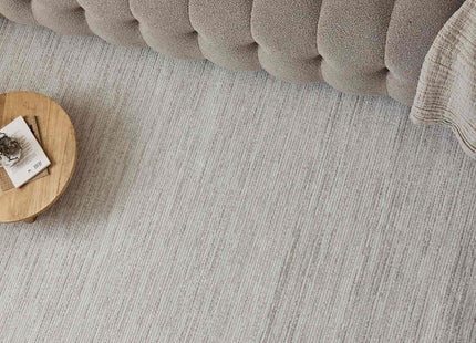 Carmel Cream-Beige Striped Rug | 6010
