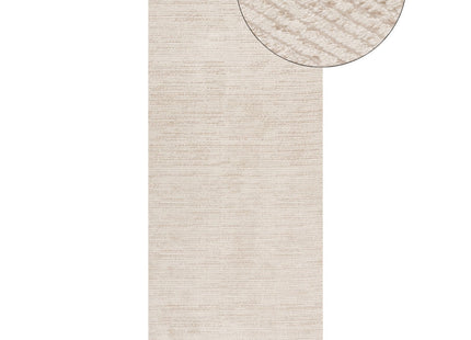 Carmel Cream-Beige Striped Rug | 6010