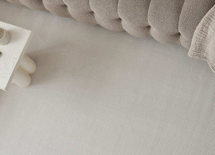 Carmel Cream Striped Rug | 6010