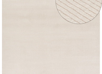 Carmel Cream Striped Rug | 6010