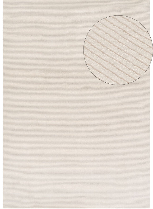 Carmel Cream Striped Rug | 6010