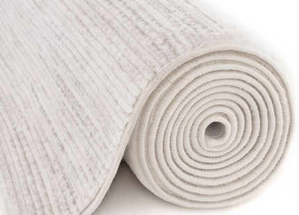 Carmel Cream-Grey Striped Rug | 6010