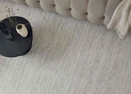 Carmel Cream-Grey Striped Rug | 6010