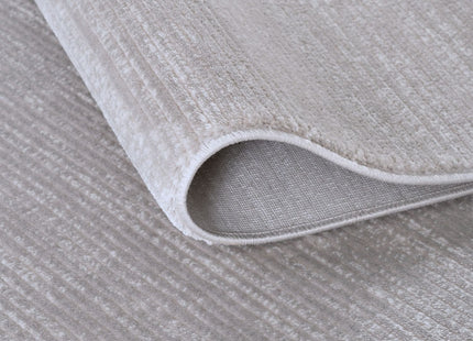 Carmel Grey-Cream Striped Rug | 6020