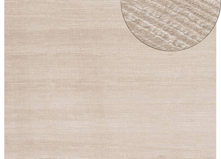 Carmel Beige-Cream Striped Rug | 6020
