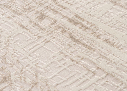 Carmel Cream-Beige Abstract Rug | 6030
