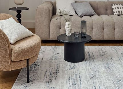 Carmel Cream-Blue Abstract Rug | 6030