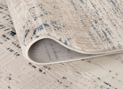 Carmel Cream-Blue Abstract Rug | 6030