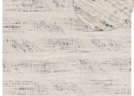 Carmel Cream-Blue Abstract Rug | 6030