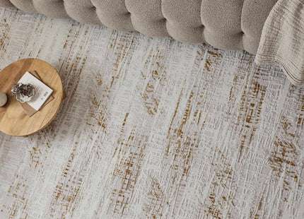 Carmel Cream-Gold Abstract Rug | 6030