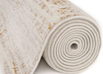 Carmel Cream-Gold Abstract Rug | 6030