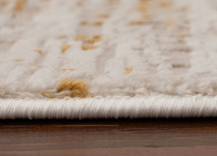 Carmel Cream-Gold Abstract Rug | 6030