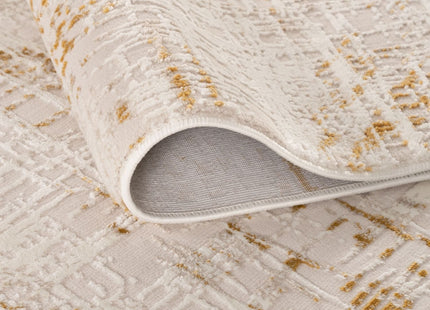Carmel Cream-Gold Abstract Rug | 6030