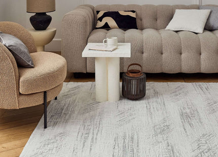 Carmel Cream-Grey Abstract Rug | 6030