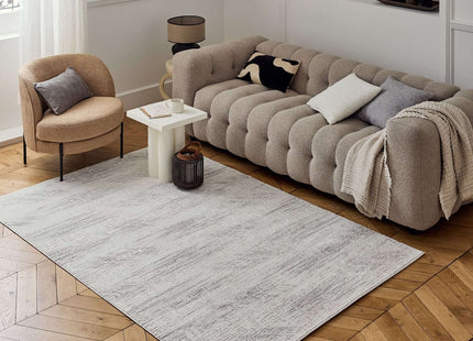 Carmel Cream-Grey Abstract Rug | 6030