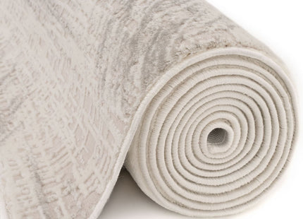 Carmel Cream-Grey Abstract Rug | 6030